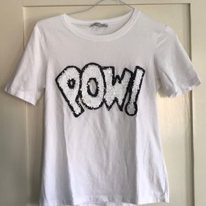 Zara women’s POW! T-shirt.